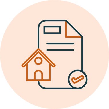 belge simgesi, vektör illüstrasyonu basit tasarım