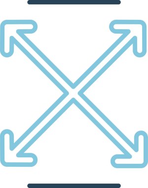 Oklar. Web simgesi basit illüstrasyon