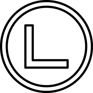 Sağ Açı. Web simgesi basit illüstrasyon