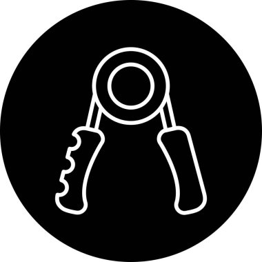 El ve bilek dayanıklılık eğitimi için el kavrayıcı simgesi, spor ekipmanları.