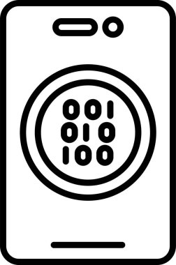 Şifreli Web simgesi vektör çizimi