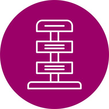 Açık hava reklam afişi Mupi 'nin temel doğrusal görüntüsü 