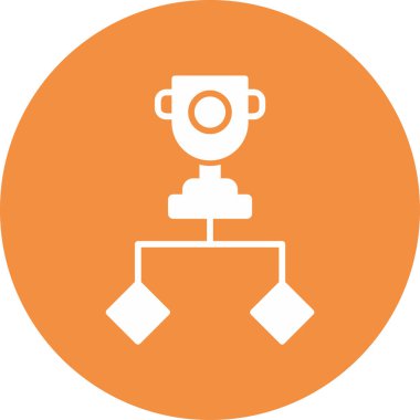 Turnuva. Web simgesi basit illüstrasyon