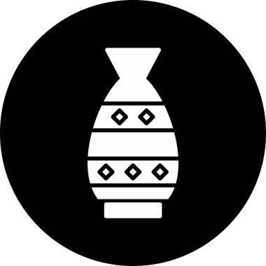 Vazo. Web simgesi basit illüstrasyon