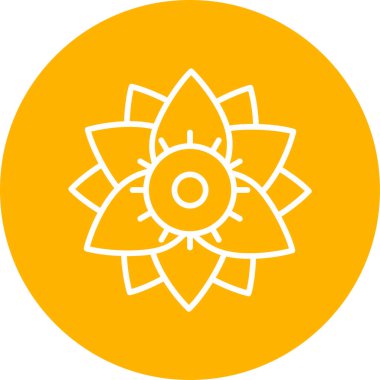 güzel çiçek vektör simgesi 