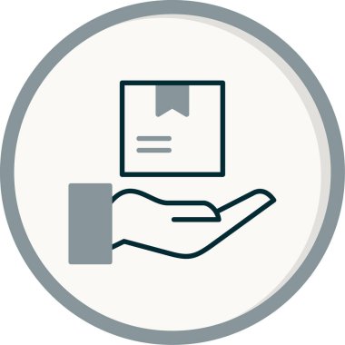 Basit ürün simgesi izole edilmiş arkaplan