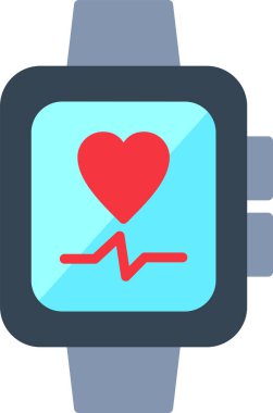 smartwatch simgesi, vektör illüstrasyonu basit tasarım