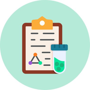 Basit rapor simgesi vektör illüstrasyonu