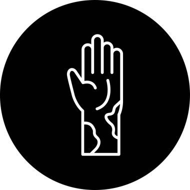 Egzama web simgesi vektör illüstrasyonu