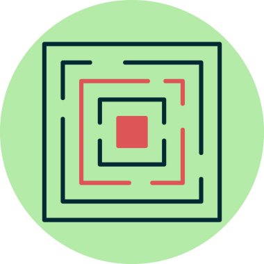 tasarım ve resimleme arkaplanı için labirent simgesi 