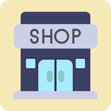 alışveriş mağazası vektör simgesi