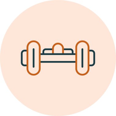 hoverboard simgesi, vektör illüstrasyonu basit tasarım