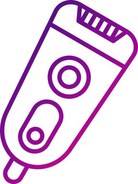 Basit Elektrik Shaver simgesi, vektör illüstrasyonu