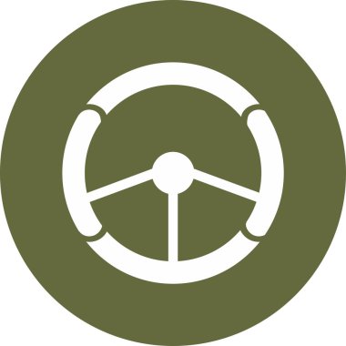 Tekerlek. Web simgesi basit illüstrasyon 