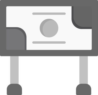 Billboard web simgesi, modern vektör illüstrasyonu 