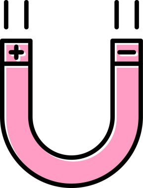 mıknatıs simgesi vektör çizimi 