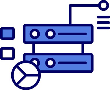 veritabanı simgesi, vektör illüstrasyonu basit tasarım
