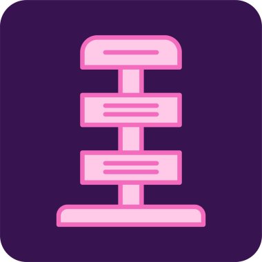 Açık hava reklam afişi Mupi 'nin temel doğrusal resmi 