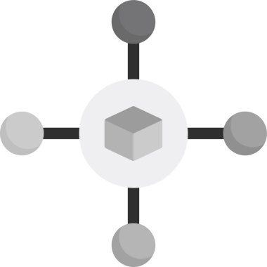 Düz biçimli renk vektörü kripto para birimi simgesi
