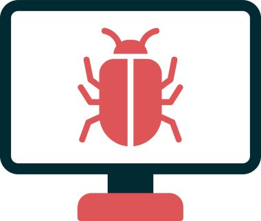 Virüs Vektörü Şekil Simgesi Tasarımı