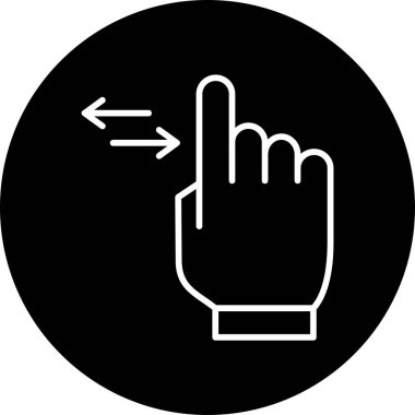 Basit Kaydırma simgesi vektör illüstrasyonu