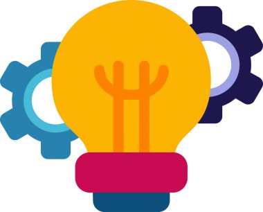 Basit İcat simgesi vektör illüstrasyonu