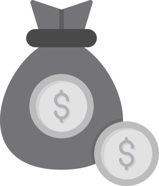 para çantası simgesi, vektör illüstrasyonu basit tasarım