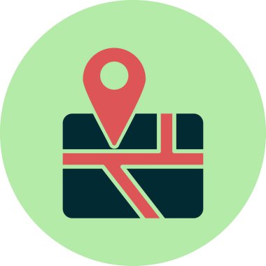 konum pin simgesi vektör illüstrasyonu