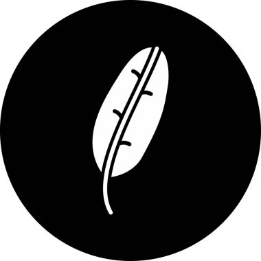 Muz Yaprağı simgesi, vektör illüstrasyonu  