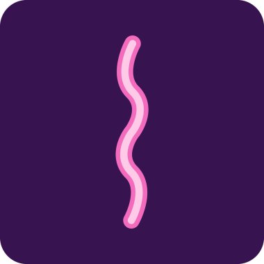 Mikroskobik Yaşam ikonu vektör çizimi