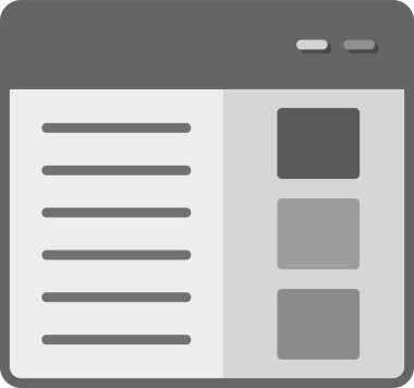 Ağ. Web simgesi basit illüstrasyon