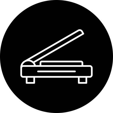 Giyotin ağ ikonu vektör illüstrasyonu