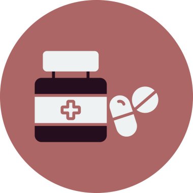 uyuşturucu ve hap ikonu vektör illüstrasyonu