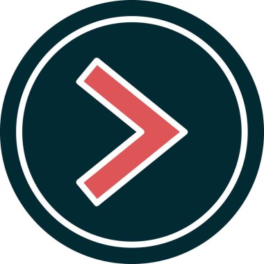 Simge simgesinden daha büyük, vektör illüstrasyonu basit tasarım