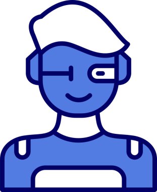 Süper kahraman ağ simgesi, vektör illüstrasyonu