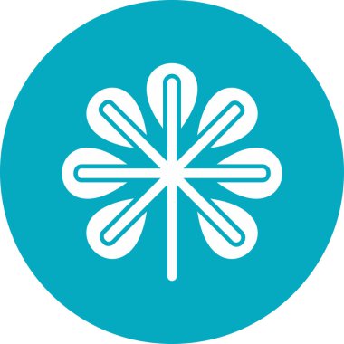 bitki çiçeği web simgesi basit vektör 