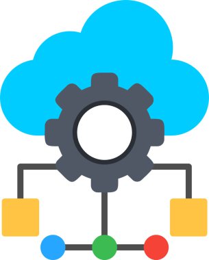 Çevrimiçi kullanım için soyut bir tasarım içerisindeki büyük verilerin düz vektör çizimi.