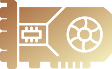 Grafik Kart. Web simgesi basit illüstrasyon 