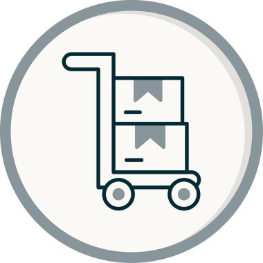 Trolley Web basit illüstrasyon simgesi