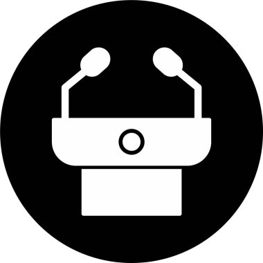 Basın Konferansı vektör illüstrasyonu