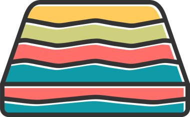 Yatak Ağı simgesi, basit vektör illüstrasyonu