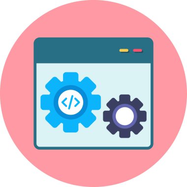 Konfigürasyon. Web simgesi basit tasarım