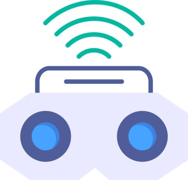 Oculus Yarığı. Web simgesi basit illüstrasyon