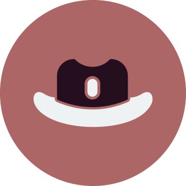 şapka web simgesi basit illüstrasyon 