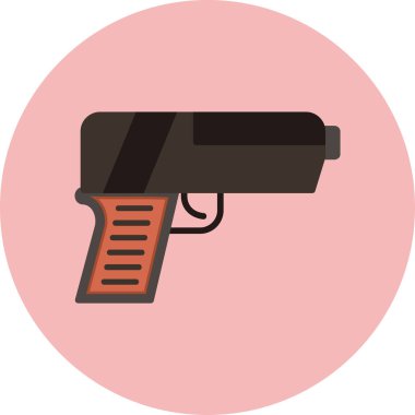 Pompalı tüfek ikonu. Web için tabanca vektör simgelerinin basit çizimi 