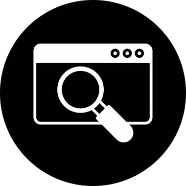 Veri analizi. Web simgesi basit illüstrasyon 