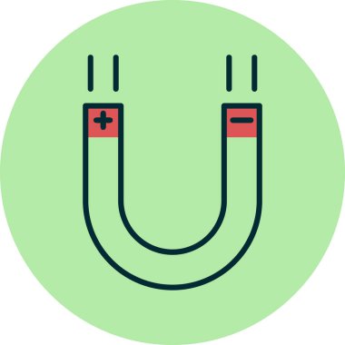 mıknatıs simgesi vektör çizimi 