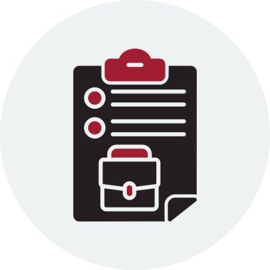 Görev modern simgesinin vektör çizimi