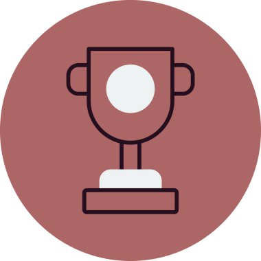 Ödül simgesinin temel doğrusal resmi