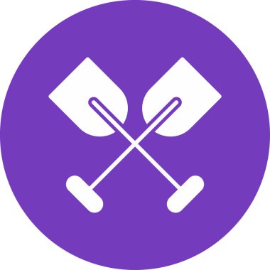 Kürek çekerek basit illüstrasyon web simgesi